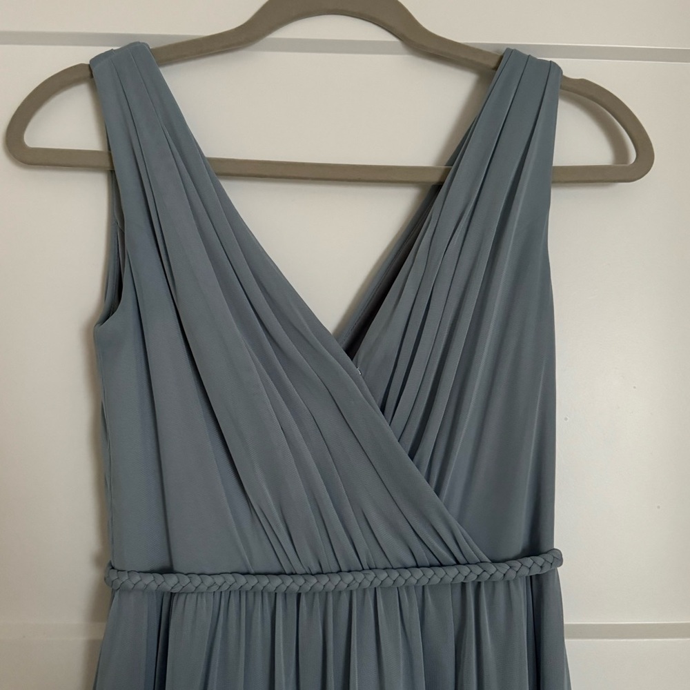 Azazie Dusty Blue Tanicia dress, size A0 - Picture 6 of 11